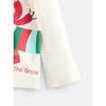 thumbnail image 4 of Holiday Time Toddler Girls' Christmas Graphic Tee with Long Sleeves, Sizes 12M-5T, 4 of 4