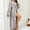 Gray, variant on uublik Womens Robes Flannel Robes Casual Long Sleeves Robes Winter Woman Bathrobe Nightwear Blue