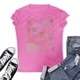 thumbnail image 4 of Womens Tops Casual T Shirts Oversized Loose Short Sleeve Summer Graphic Loose Fit Trendy Outfits, 4 of 4