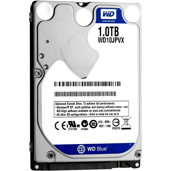 WD Blue WD10JPVX 1 TB Hard Drive, 2.5" Internal, SATA (SATA/600)