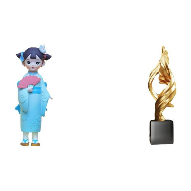 Estatua de resina de geisha japonesa, figura moderna, escultura creativa, adorno tradicional, finamente pintado a mano, ideal para el hogar, dormitori