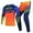 Blue Orange, variant on Willbros Motocross Jersey Pants Combo for Men Women Dirt Bike MX Gear Set Enduro Off-road Riding Racewear Adult Blue Pink (Jersey S Pants 30)