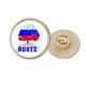 thumbnail image 1 of Broche de oro metálico circular, 1 of 3