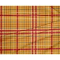 thumbnail image 4 of oneOone Polyester Lycra Mustard Yellow Fabric Madras Check Craft Projects Decor Fabric Printed By The Yard 56 Inch Wide, 4 of 4