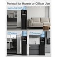thumbnail image 3 of Nepsam 4-in-1 Top-Loading Water Dispenser with Ice Maker, Hot/Cold/Room Water, Fits 3–5 Gal Bottles, Child Lock, for Home & Office, Black, 3 of 8