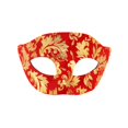 thumbnail image 2 of Red Gold Floral Venetian Masquerade Mask, 7 Inch Womens Masquerade Mask for Masquerade Party Mardi Gras Accessory, 1 Pack, 2 of 4