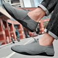 thumbnail image 5 of XIMIN Men's Round Toe Hand-Stitched Soft Non-Slip Driving Moccasin Loafers Comfortable Casual Shoes Lightweight Outdoor Hiking Shoes, 5 of 5