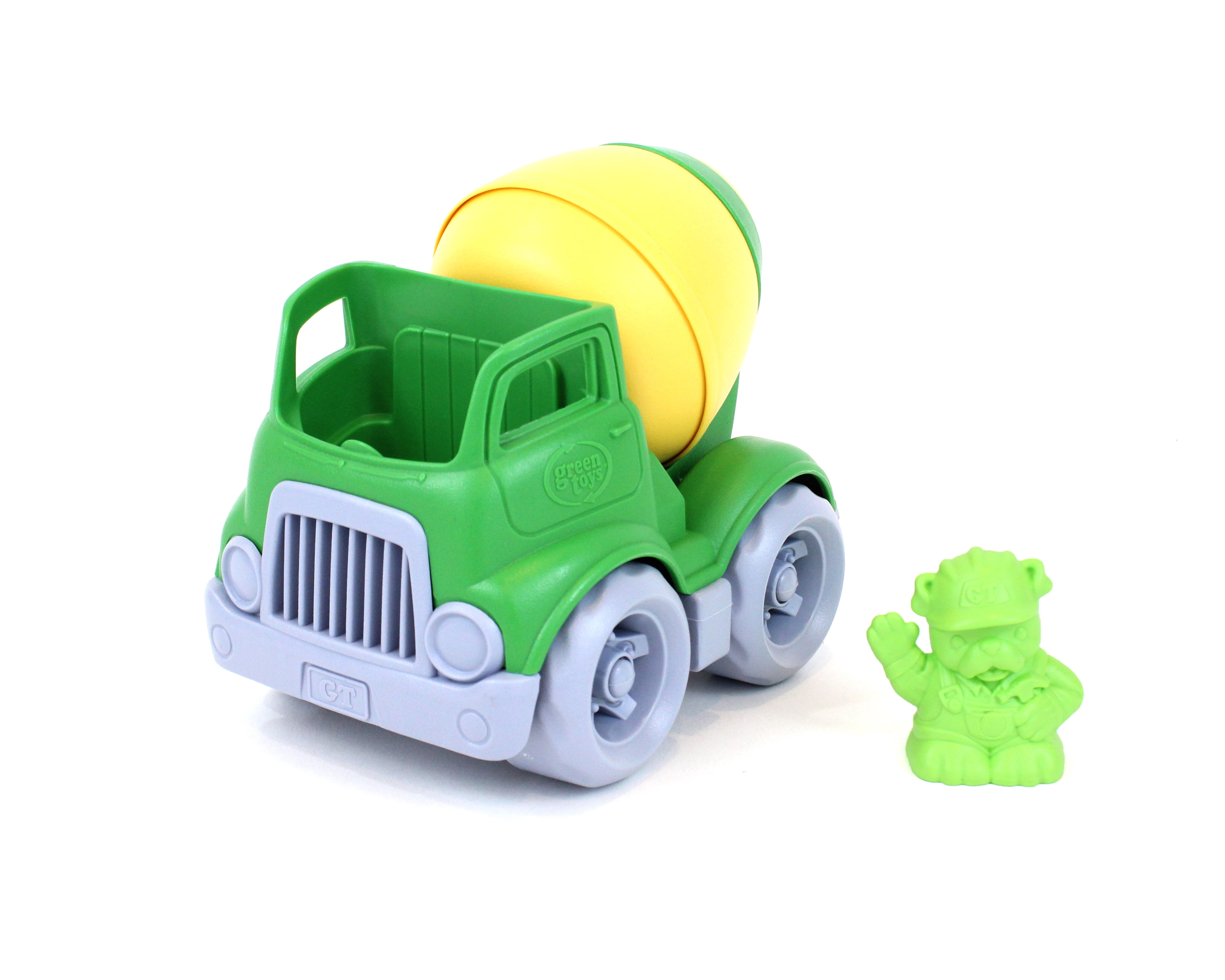Green Toys - Green and Yellow Mixer Construction Truck