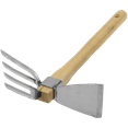 thumbnail image 2 of Zenport J6-08 Hoe and Fork Combo Tool, 15" Ash Handle, Beige, 2 of 5