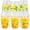 Lemon, variant on Capri 50-Pack Blue Tile Yellow 12oz Disposable Plastic Cups with Lemon for Parties, Weddings, Showers and More