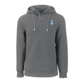 thumbnail image 2 of Men's Cutter & Buck Gray Detroit Lions Throwback Roam Eco Half-Zip Recycled Pullover Hoodie, 2 of 3