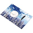 thumbnail image 4 of EREHome PineTree Forest Placemat Plate Holder Set of 4, Table Mats Protector 12x18 inch, 4 of 5