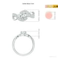 thumbnail image 5 of ANGARA Lab Grown Diamond Infinity Promise Ring for Women in 925 Sterling Silver (Size-6mm| Color-F-G| Clarity-VS) | April Birthstone, Anniversary, Jewelry Gift for Women | Lab-Grown Diamond Ring, 5 of 7
