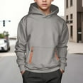 thumbnail image 2 of Byoo Zipper Hoodie Sweatshirts for Big Boys Long Sleeve Hooded Kangaroo Pocket Pullover Top Kids Outerwear Sweatshirt, 2 of 4