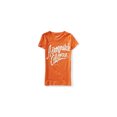 thumbnail image 1 of Camiseta adornada Aeropostale con gráfico pintado de vinilo para mujer naranja grande, 1 of 1