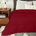 thumbnail image 2 of EASYCOT Luxurious Feather Down Alternative Comforter, Hotel Collection Duvet Insert Comforter for All Season,100% Soft Egyptian Cotton Shell with Corner Tabs 300 GSM Burgundy , Queen, 2 of 6
