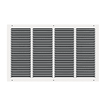 24" x 14" TruAire White Steel Wall Return Air Grille