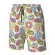 thumbnail image 4 of Balery Glazed Donuts Traje de Baño Estilo Hawaiano para Hombre, Shorts de Secado Rápido con Bolsillos-Large, 4 of 6