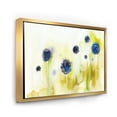 thumbnail image 3 of Abstract Blue Flowers In The Meadow 20 in x 12 in Framed Painting Canvas Art Print, by Designart, 3 of 5