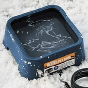 Heated Water Bowl for Dogs, Outdoor Heated Dog Bowl, Heated Chicken for Cats, Thermal-Bowl with Chew Resistant Power Cord, 38Watts Waterer Keep Your Pets Hydrated in Winter (Blue)