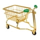 thumbnail image 1 of Mini carrito de compras de juguete, suministros de oficina creativos, soporte para maquillaje, mini almacenamiento oro y verde, 1 of 9