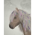 thumbnail image 2 of Fab Funky 26x32 White Modern Wood Framed Museum Art Print Titled - Horse Beige with Ribbons, 2 of 4