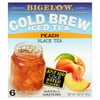 Bigelow Cold Brew Iced Black Tea, Peach, 1.69 Oz (Pack of 4)