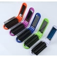 thumbnail image 2 of KNACK- Portable Folding Hair Brush With Mirror Compact Travel Comb, 2 of 4