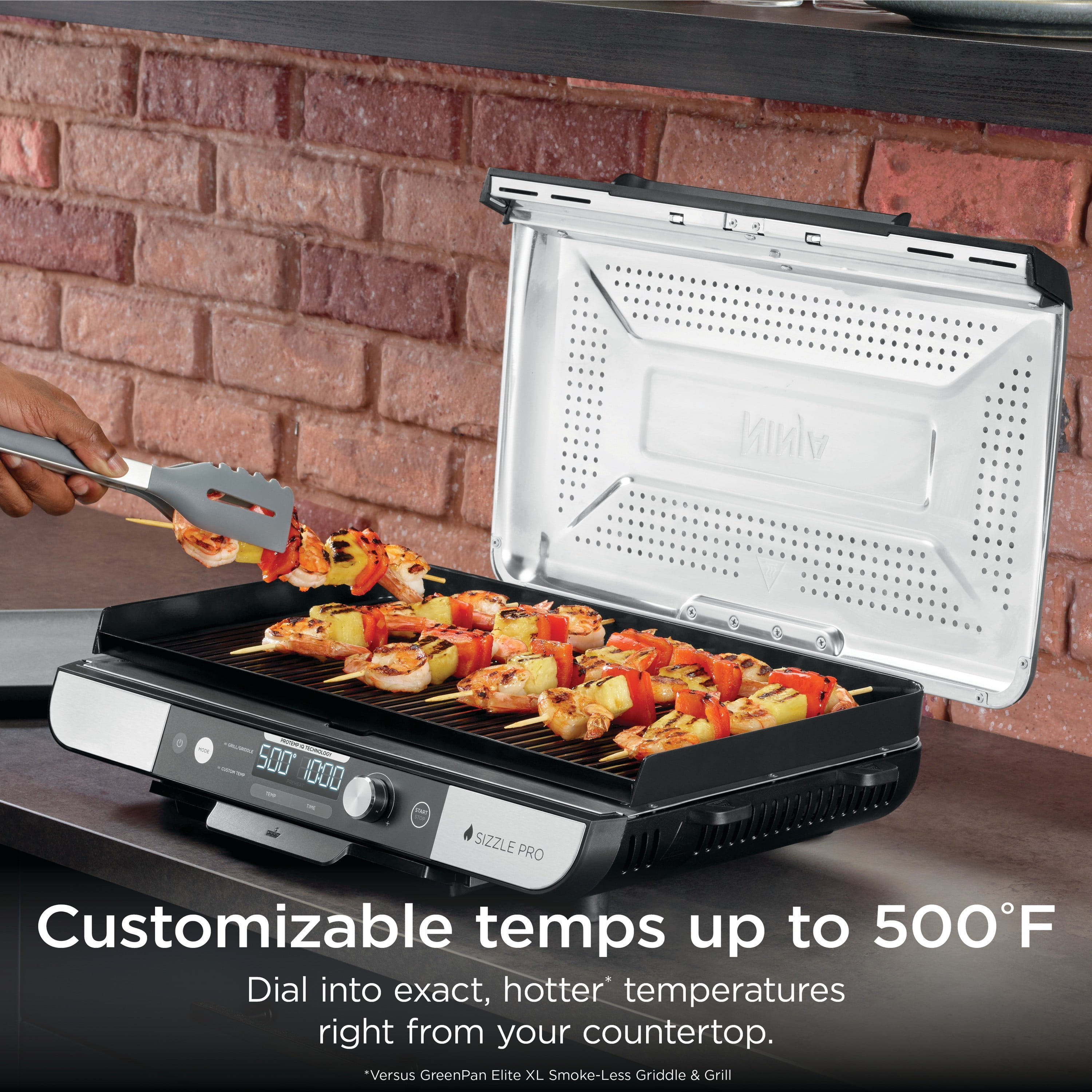 Ninja Sizzle Pro XL 20-Inch Indoor Griddle + Grill, Detachable