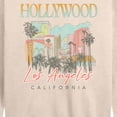 thumbnail image 3 of Instant Message - Hollywood Los Angeles Lightweight French Terry Wide Neck Long Sleeve Graphic Shirt, 3 of 6