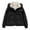 Black, variant on Women's Cold Weather Plus Size Puffer Jacket Casual Colored Long-Sleeved Hooded Jacket Packable Puffer Jacket(Black M)