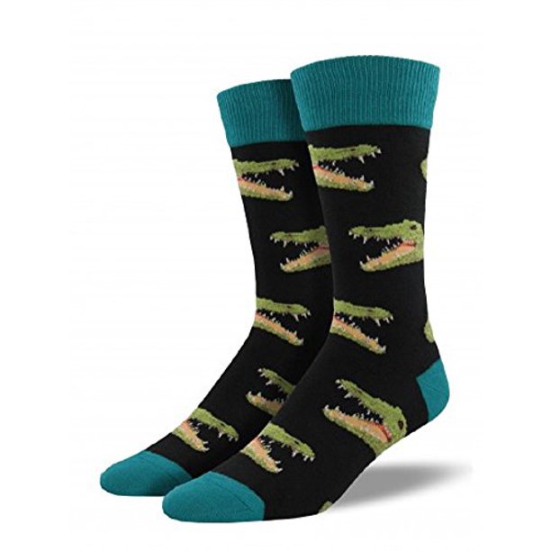 Socksmith Socksmith Mens' Novelty Crew Socks "Crocodile" 1 pair