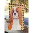 thumbnail image 2 of Carolines Treasures SC9232CHF 40 x 40 In. Cavalier Spaniel Fall Leaves Portrait Flag Canvas- House Size, 2 of 4