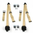 thumbnail image 1 of Airplane 3 Point Tan Retractable Bucket Seat Belt Kit with Bracketry for VW Type 1 1968-1983 - 2 Belts, 1 of 1