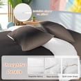 thumbnail image 3 of Brown Black Ombre Duvet Cover Set, Modern Gradient Abstract Art Soft Duvet Cover Full Size Bedding Set 4 Pieces, 1 Quiltcover and 2 Pillowcases with Zipper, 1 Bed Sheet for All Seasons, 3 of 9