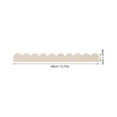 thumbnail image 2 of OFFIGAM 12PCS Beige Wooden Decorative Moulding Strips with Scalloped Design for Home Decor and Craft Projects, 2 of 8