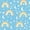 Sky Blue, variant on Manfei Cute Rainbow Stripe Shower Curtain 72Wx72L, Sweet Love Heart Bathroom Curtain, Cream Yellow
