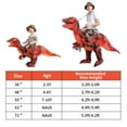 thumbnail image 3 of GOOSH 36 Inch Kids Inflatable Dinosaur Costume Blow Up Dinosaur Costume, Funny Inflatable Halloween Costume Boys Girls Kid Unisex Inflatable Dino Costume for Halloween Party Cosplay, 3 of 7