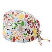 Mnycxen Fashion Solid Print Work Hat Casual Unisex Scrub Cap