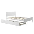 thumbnail image 3 of Max & Lily Full Size Bed Frame with Trundle, Classic Solid Wood Platform Bed for Kids, 3 of 10
