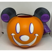 Disney Parks Mickey Pumpkin Halloween Light Up Trick or Treat Bucket New w Tag
