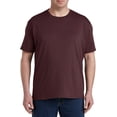 thumbnail image 2 of Big and Tall Essentials by DXL Men's Short-Sleeve Crewneck T-Shirt, Burgundy, 6XL, Pack of 2, 2 of 6