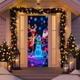 thumbnail image 4 of Navidad Puerta Adornos, Tapa Puerta Colgar, Decoración Fiesta, Terciopelo Doble Uso, Fácil Montaje, Para Salón, Christmas Door Cover Decoration Door Hanging Party Decoration Door Cover Tapestry,, 4 of 9