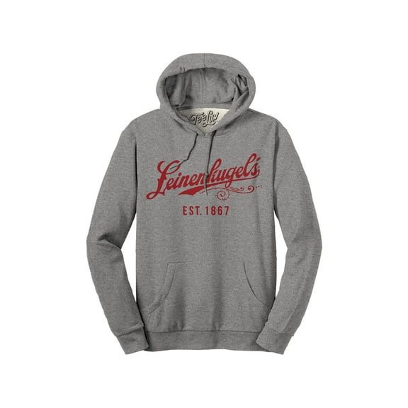 Tee Luv Men's Leinenkugel's Hoodie - Charcoal Leinenkugels Hooded Beer Sweatshirt (S)