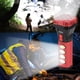 thumbnail image 4 of Linterna solar para acampar LED súper brillante | Luz de emergencia para exteriores | USB y carga solar | Banco de energía de 2400 mAh | Pantalla COB lateral | Resistente al agua IPX5 | Rojo Dorado, 4 of 7
