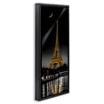 thumbnail image 3 of Stupell Industries Parisian Tower with Crescent Moon Black Framed Floater Canvas Wall Art design by CAD Designs, 25 x 11, 3 of 9