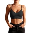 thumbnail image 4 of hoksml Women's Ribbed Knit Bras Wireless Bralette, Supportive and Soft Comfort Fit, Stretchy Everyday Basic Undergarment, 4 of 5