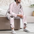 thumbnail image 7 of Sikiie Cute Panda Mens Pajama Set, Soft Warm Long Sleeve Sleepwear, Cozy Button-Down Pjs for Men-Medium, 7 of 7