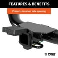 thumbnail image 3 of CURT 21728 Rubber Trailer Hitch Cover with 4-Way Flat Wiring Holder, Fits 2-Inch Receiver, 3 of 4