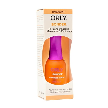 ORLY Bonder Rubberized Nail Base Coat, Liquid Adhesion Primer, 0.37 fl oz